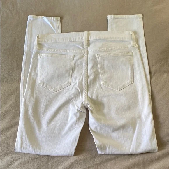 J. Crew Women's White Toothpick Jeans Size 29 Tall New Without Tags - Picture 9 of 10